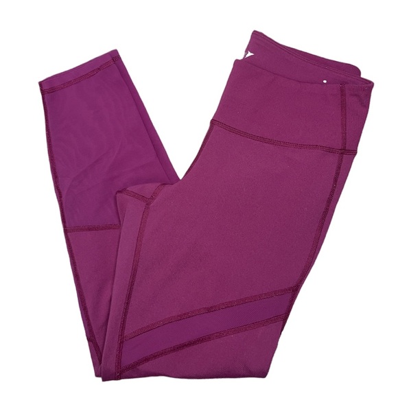 Old Navy Active 7/8 Pink/Purple leggins w/Mesh Hem - Picture 1 of 6